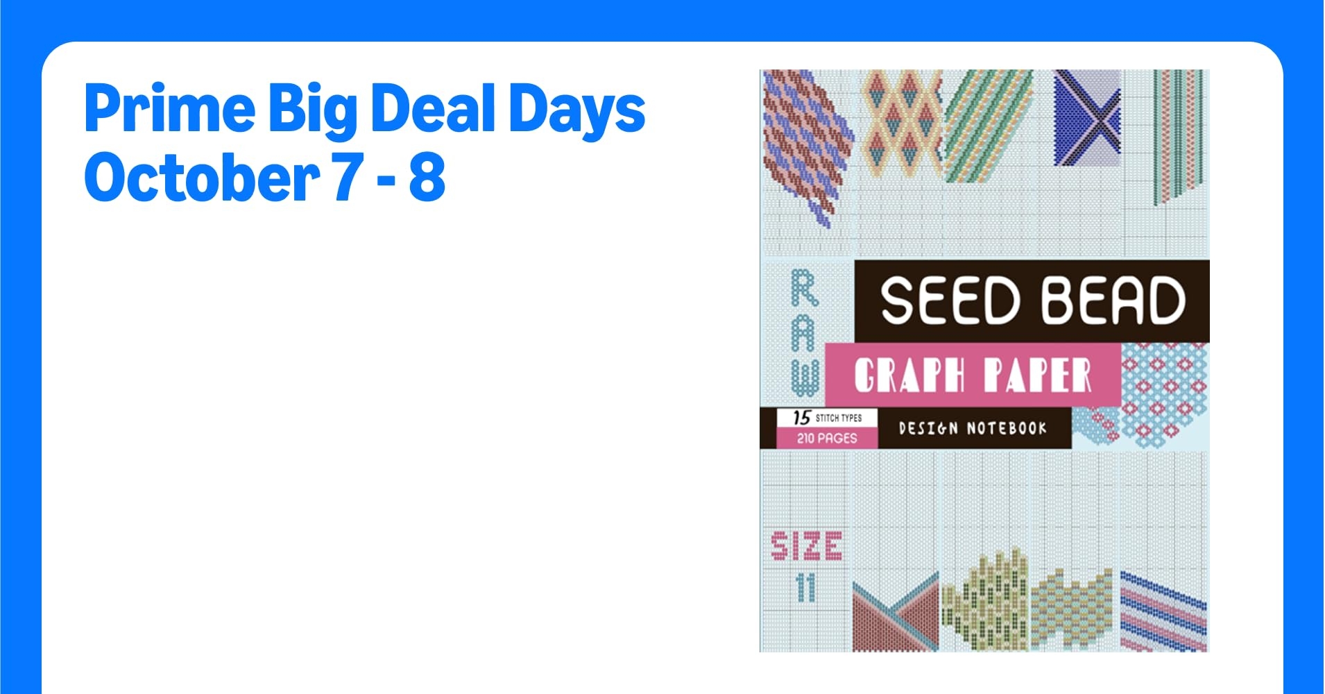 Size 11 Seed Bead Graph Paper 15 Stitch Types 210 Pages Beading Design Notebook With Square Loom 4x Brick 4x Peyote Herringbone 3x RAW 2x Netting Total 15 Patterns BeadStudio MsKapolo Amazon Books