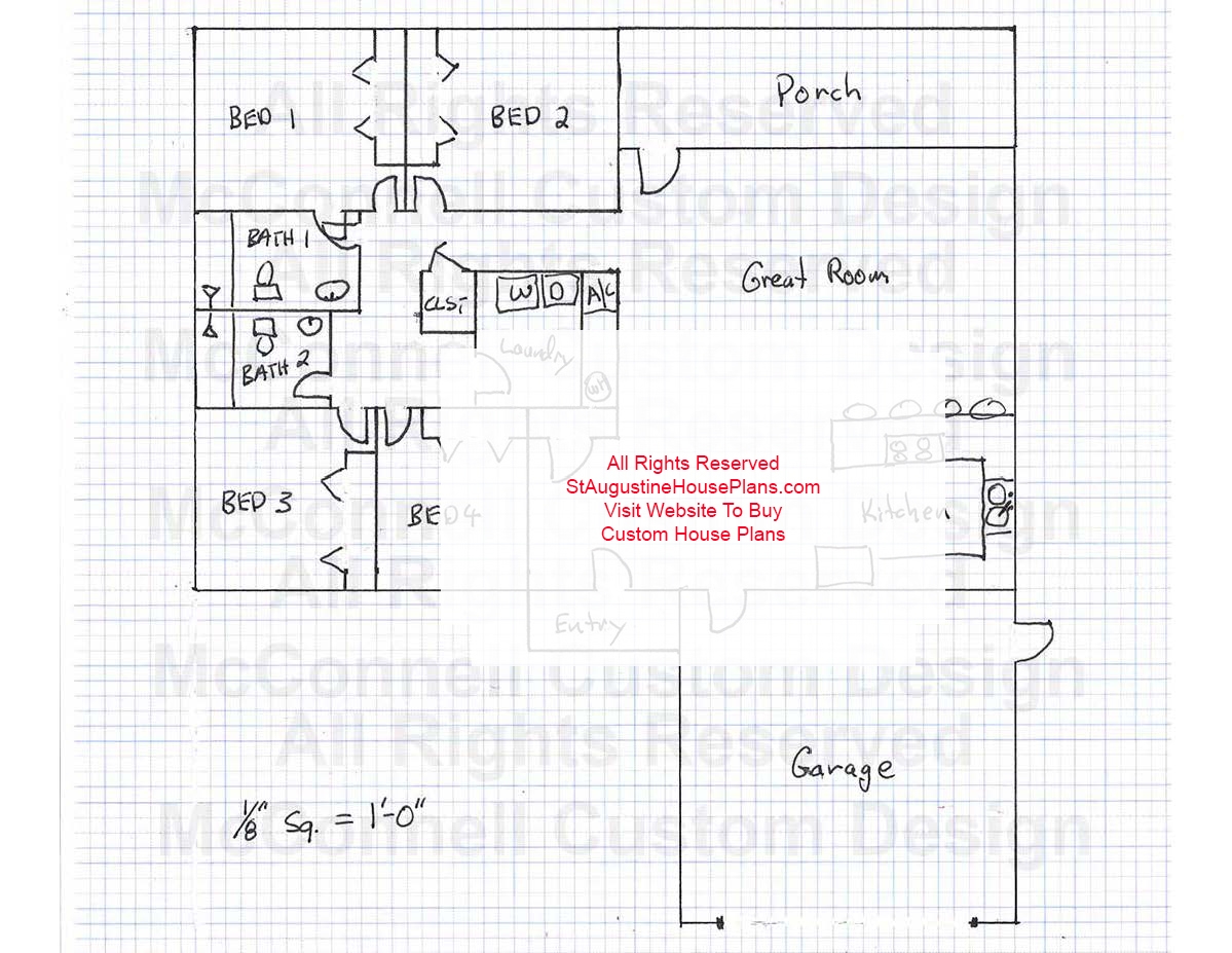 Sketch Your Ideas For A Custom Home In St Johns County Florida