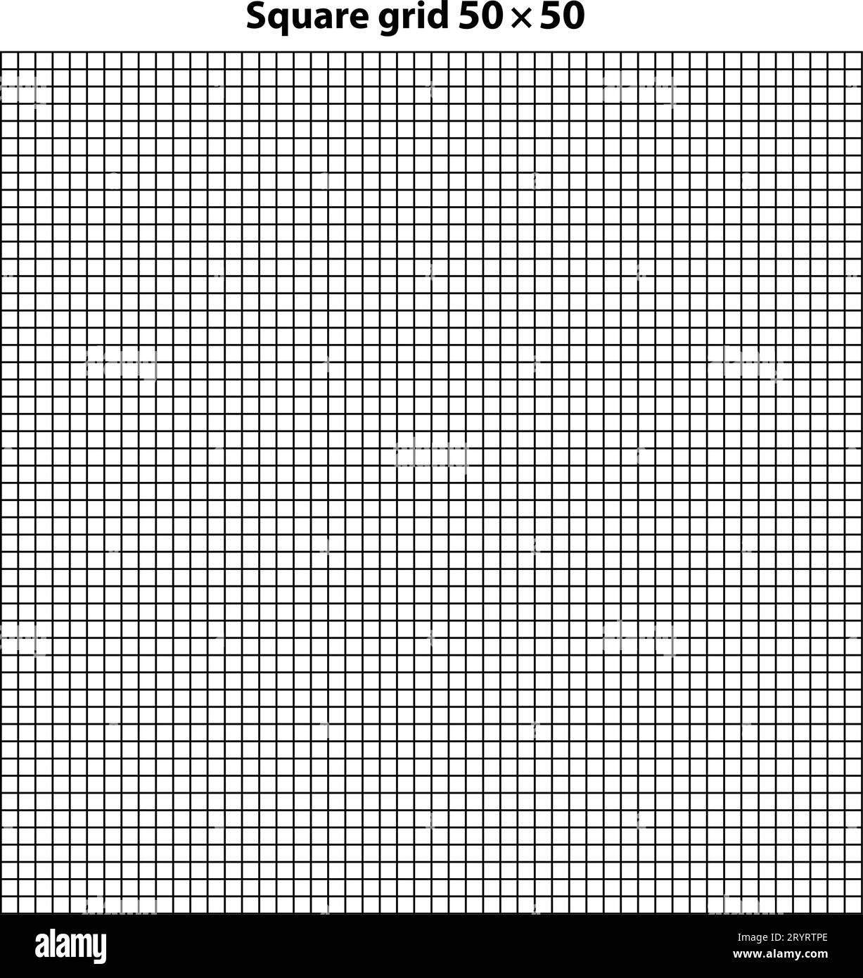 Square Grid With 50 By 50 Squares Grid Texture Background Vector Illustration White Backdrop With Abstract Grid Lines And Black Square Lines Stock Vector Image Art Alamy