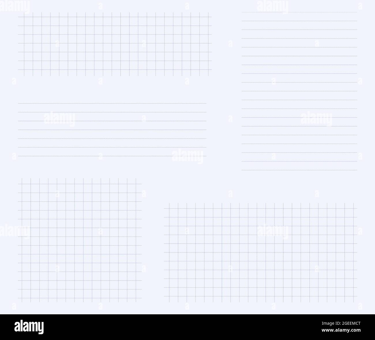 Squared Graph Paper Stock Vector Images Alamy