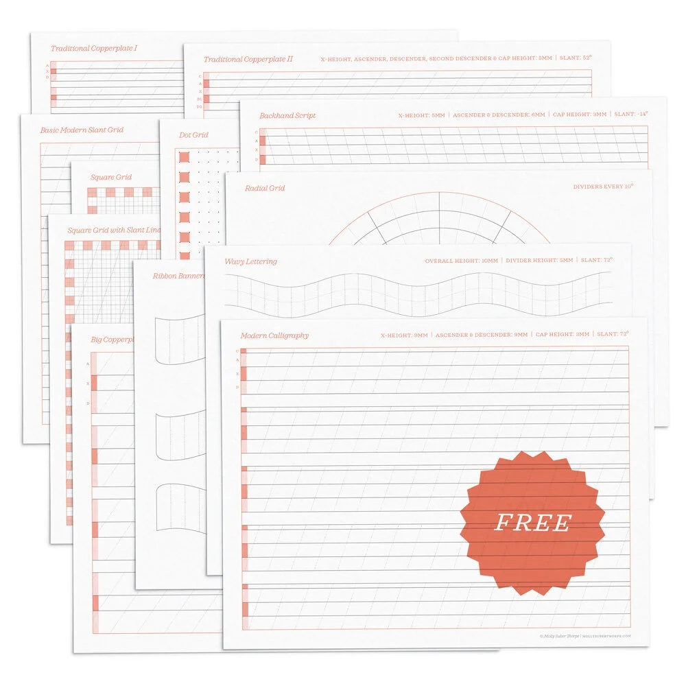 Free Printable Calligraphy Paper