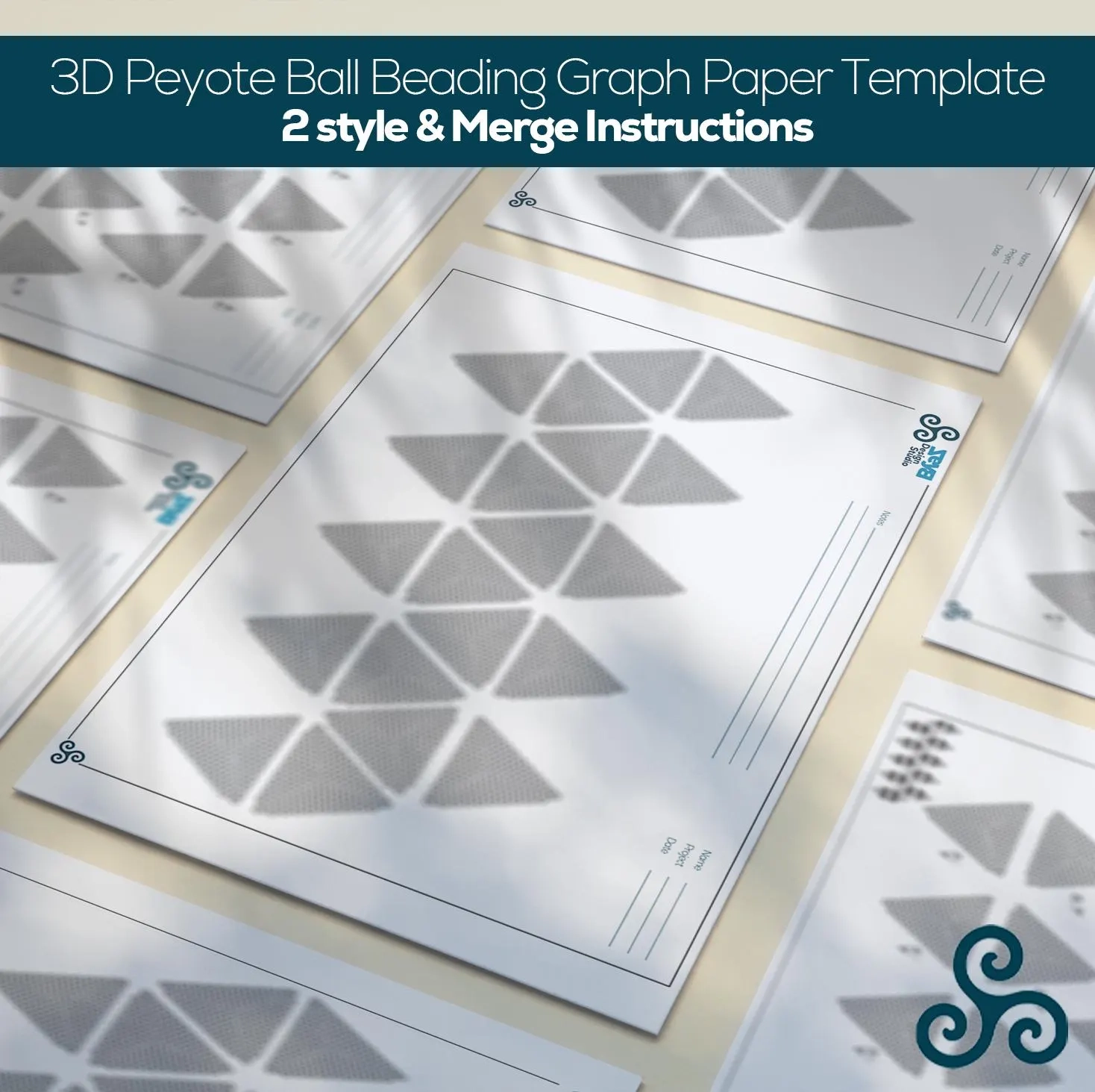Triangle Peyote Graph Paper Etsy