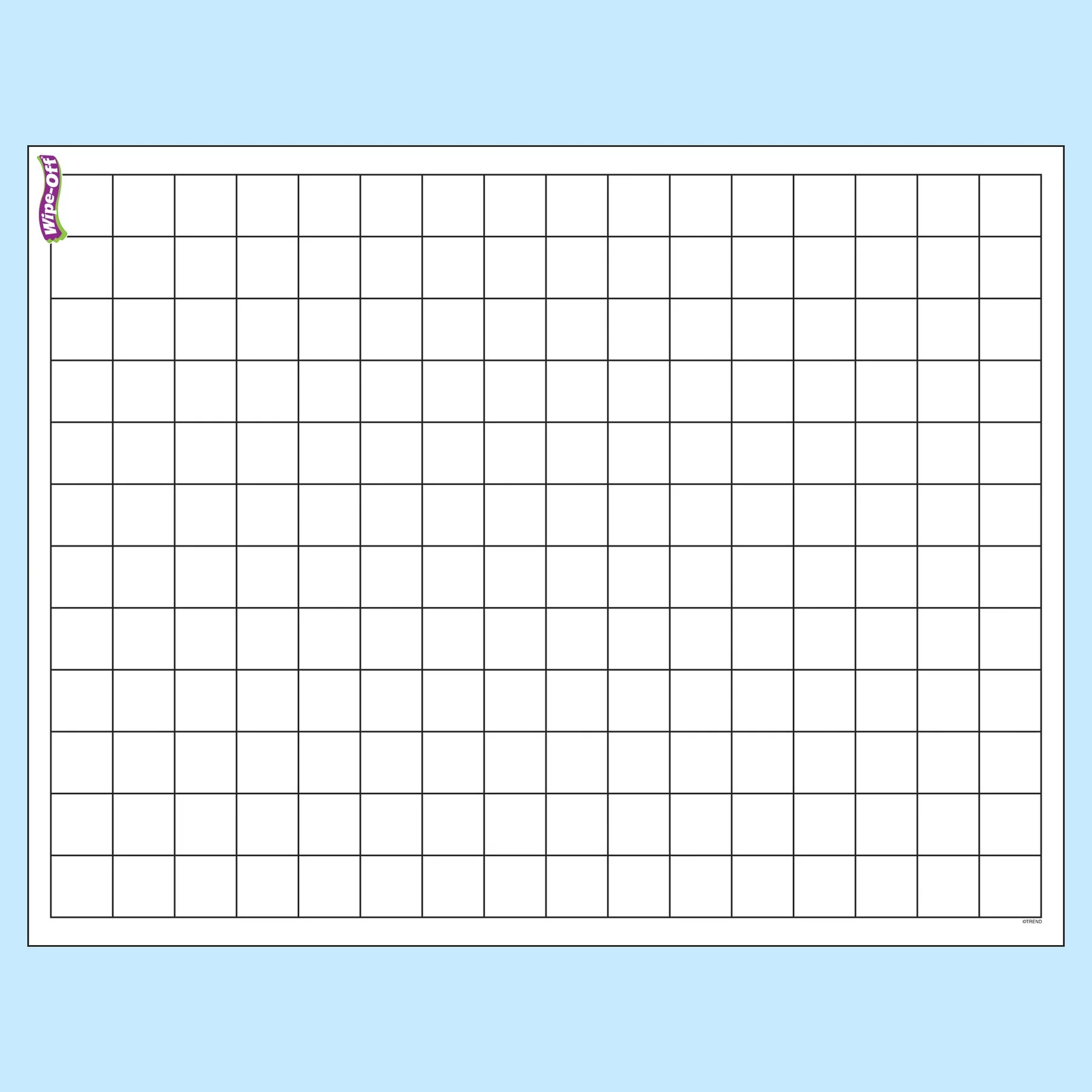 Wipe Off Chart Graphing Grid Small Squares T27305 TREND Enterprises Inc 